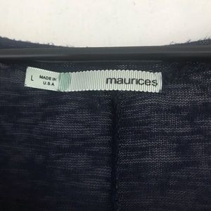 Size large Maurice’s high low top